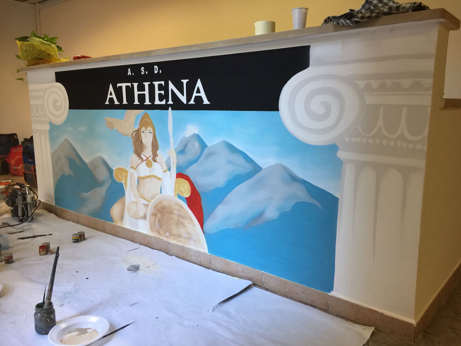 Decorazione Palestra Athena