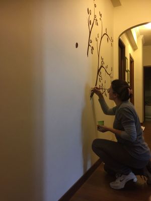 Decorazione parete - Albero con le foglie