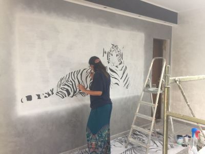 Decorazione parete - Tigre