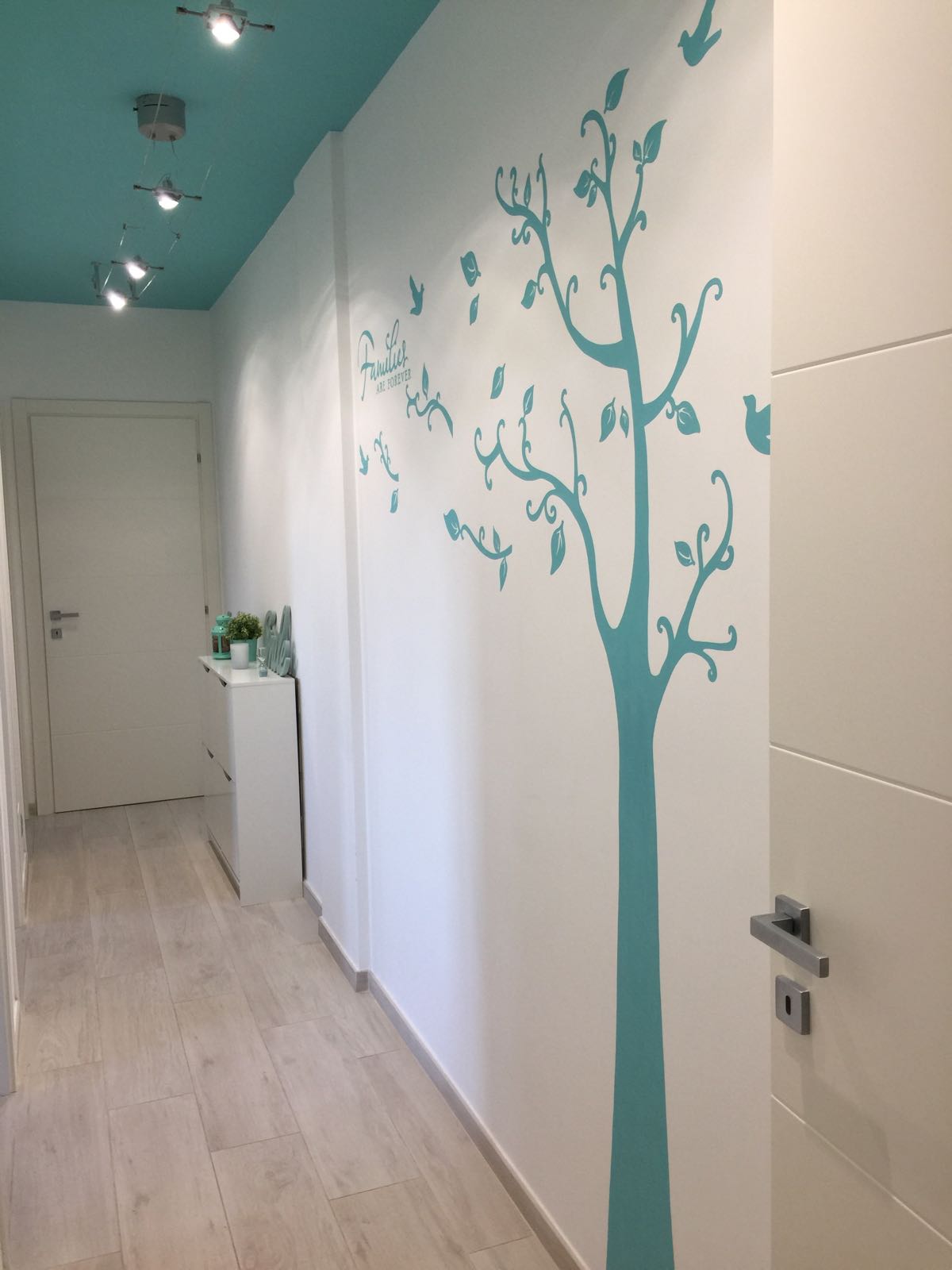 Decorazione parete - albero con le foglie