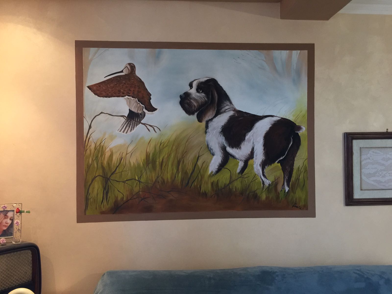 decorazione parete - Cane da caccia
